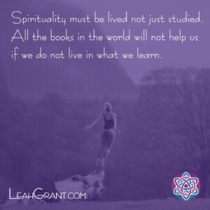 Spirituality 5 Spirituality Must Be Lived